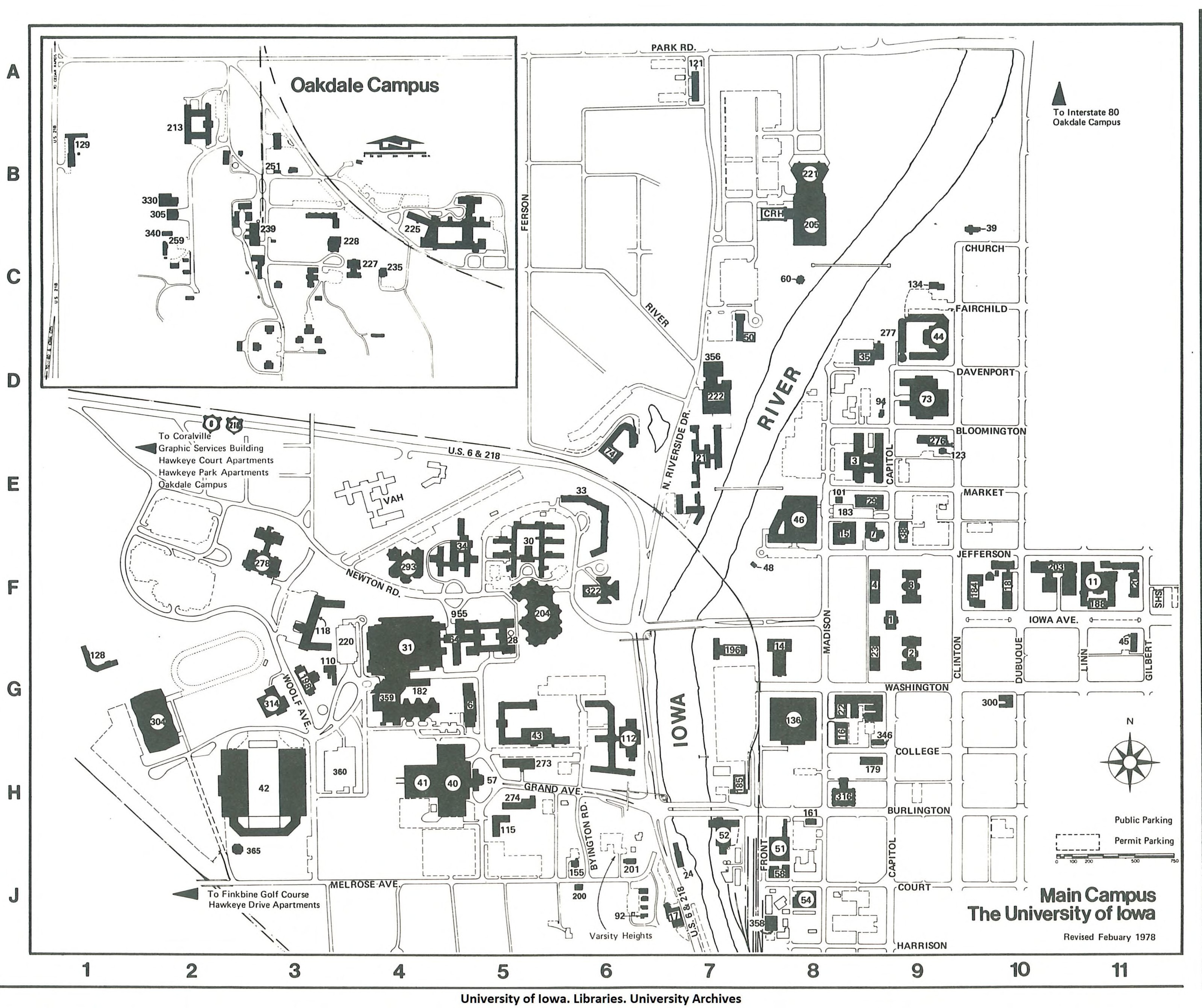 campus map 1978