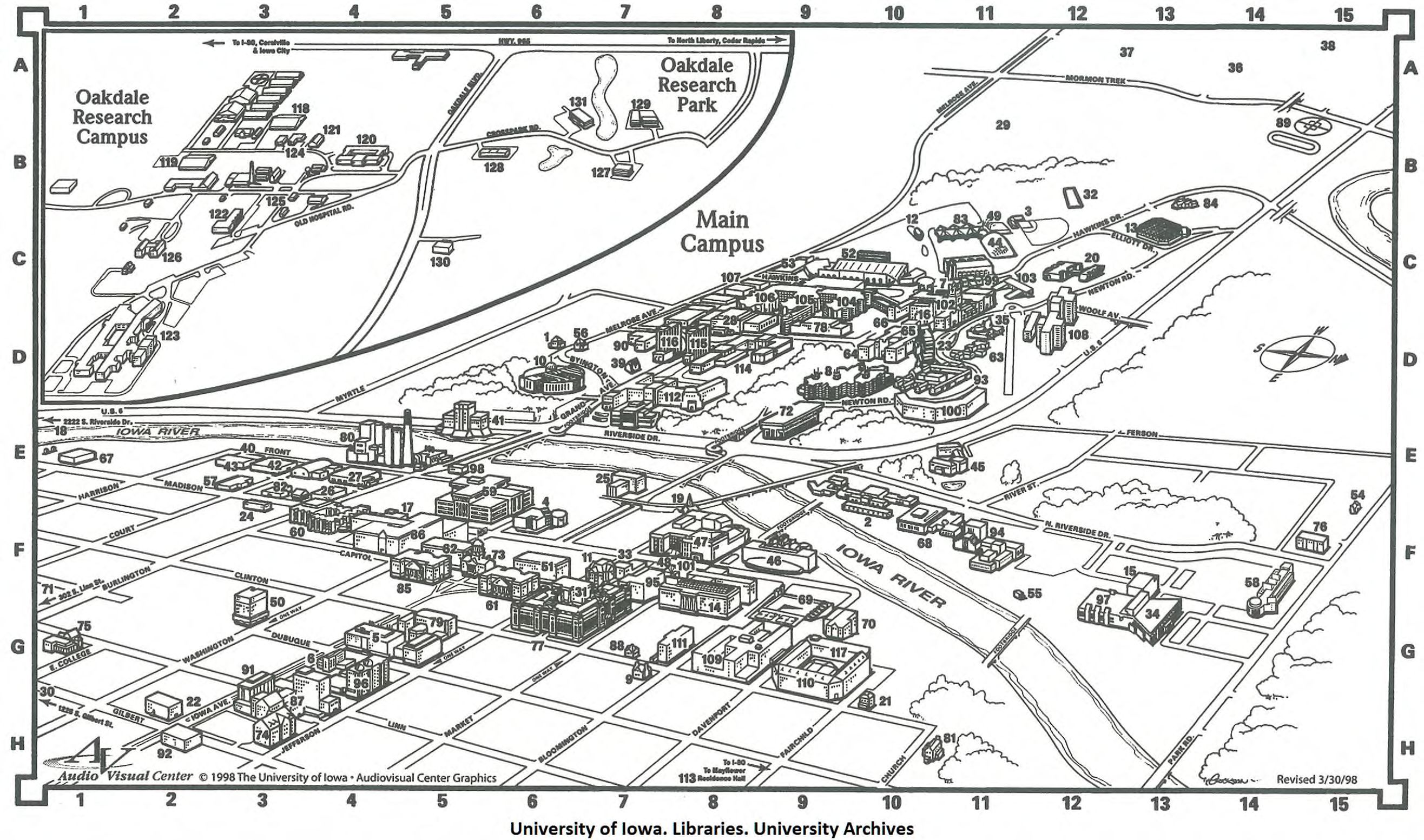 campus map 1998
