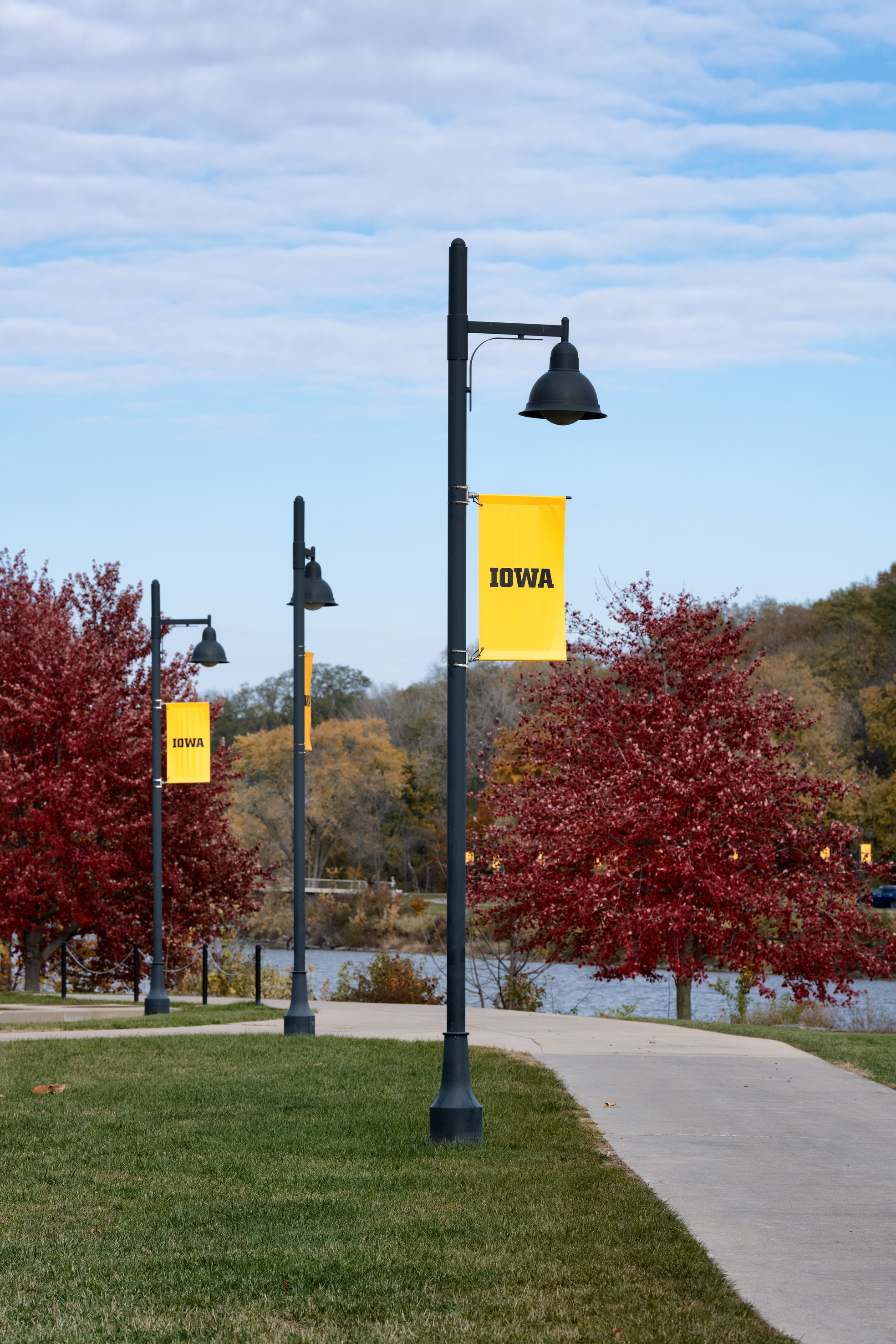 Pedestrian walkway near Iowa River