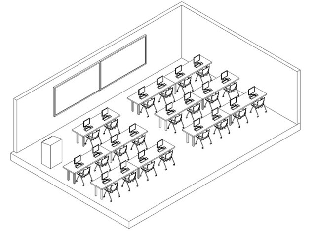 Classroom Computer 3d