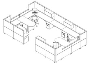 Large Open Workspace 3d