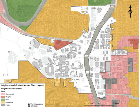 Campus Setting and Neighborhood Context Map - Main Campus East