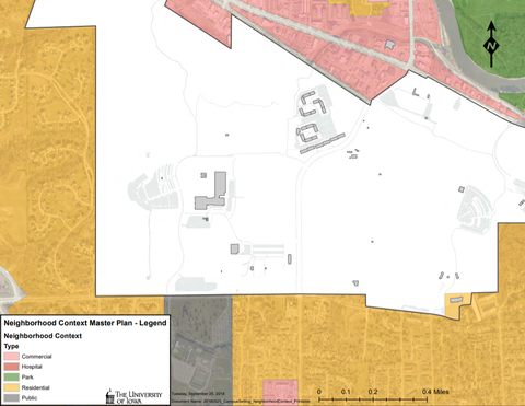 Campus Setting and Neighborhood Context Map - Main Campus West