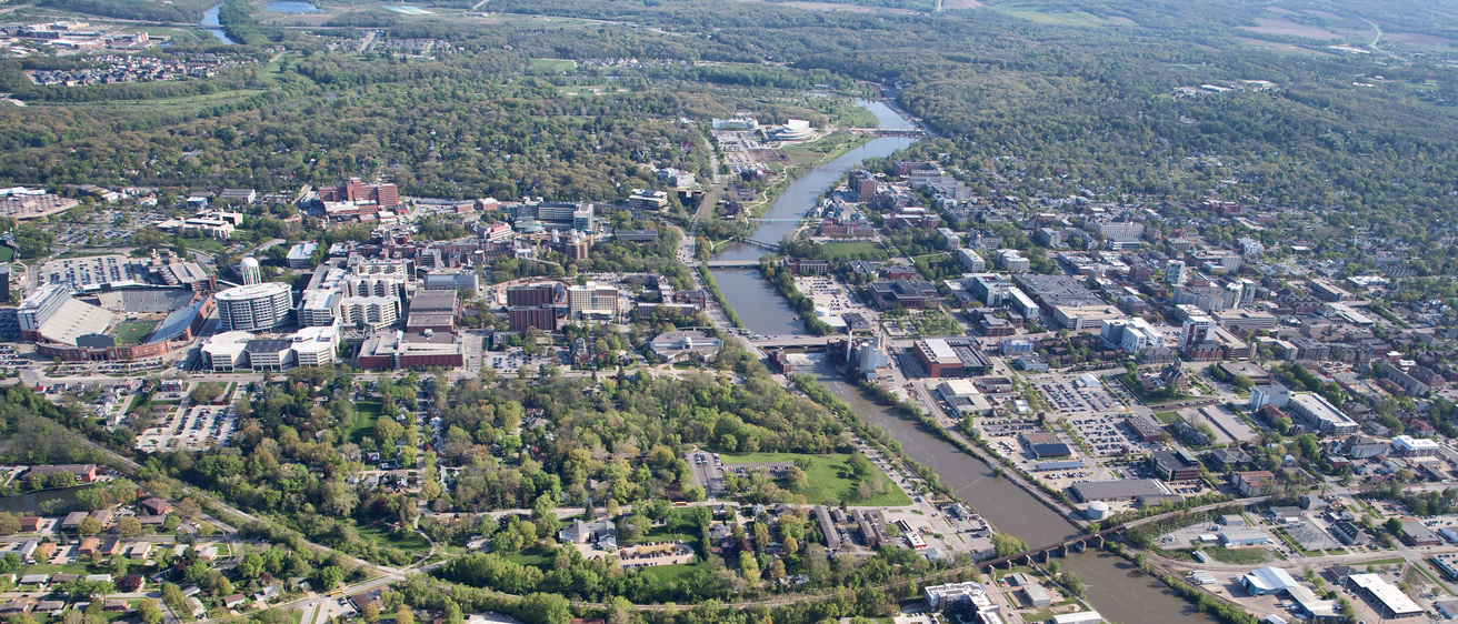 Aerial of Main Campus from the South