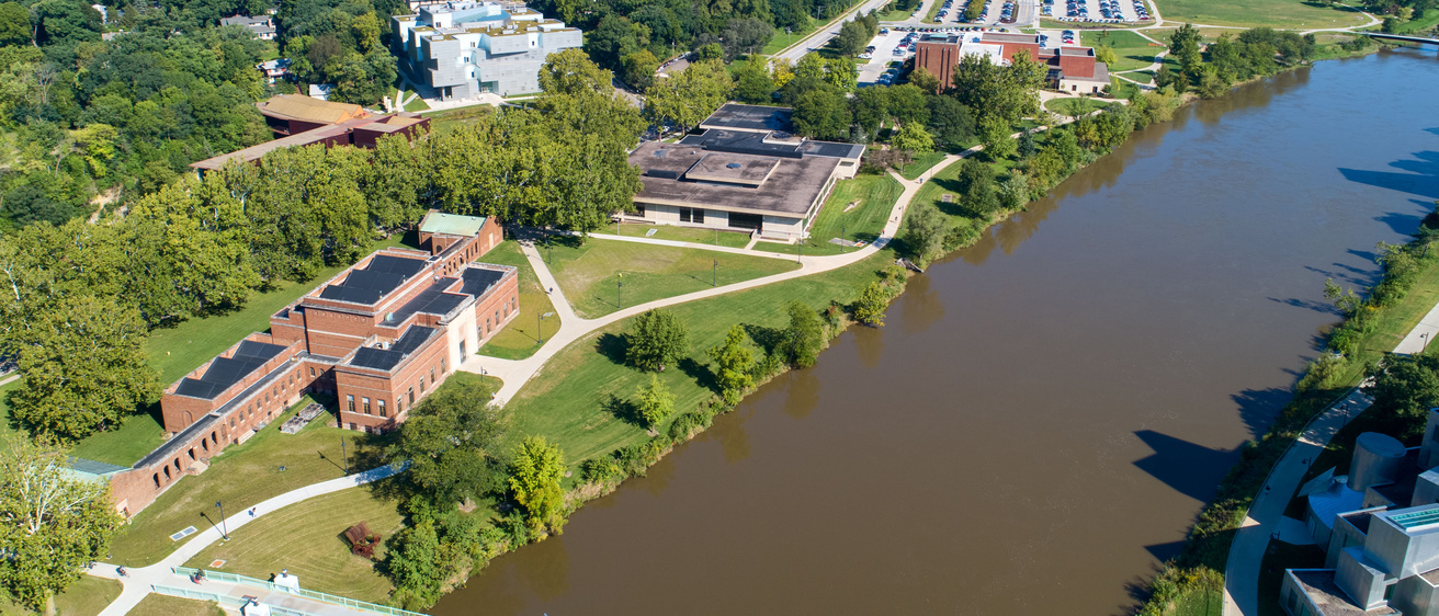 Aerial of Arts Campus from IMU