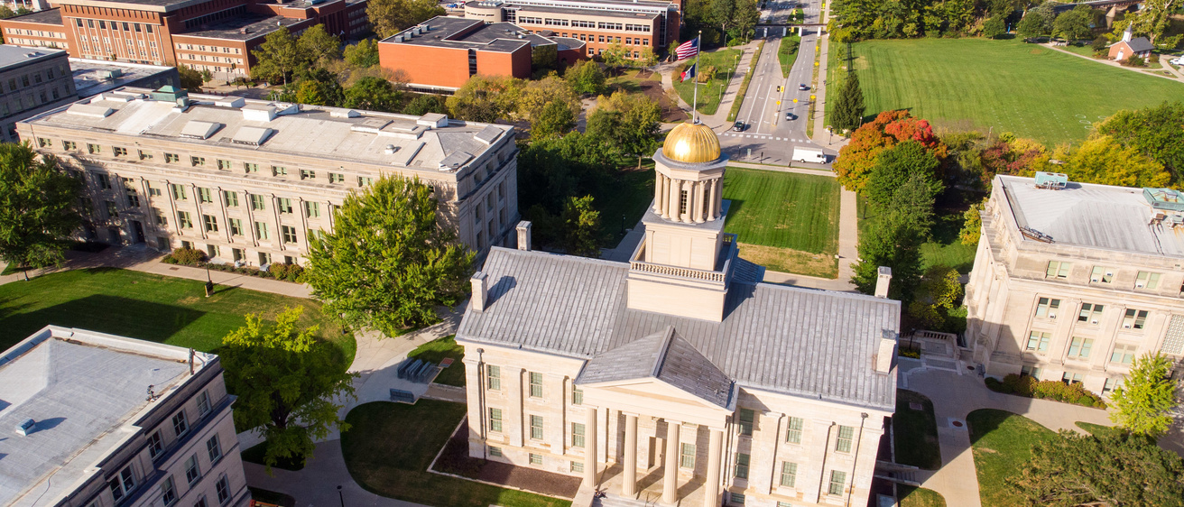 Aerial of Pentacrest
